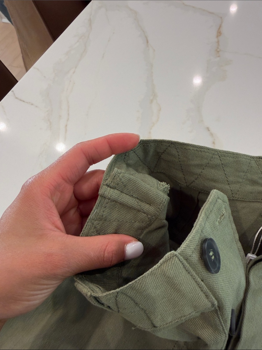 NWT miss Lola olive green cargo pants size S - Picture 3 of 8